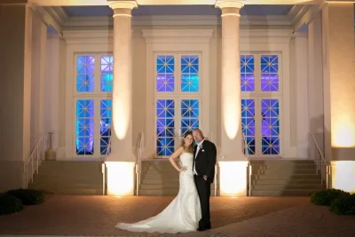 Happy bride and groom at NAMAR Event Center